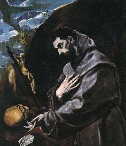 GRECO, El St Francis Praying